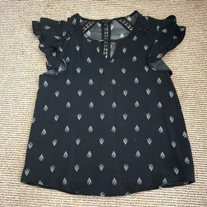 Mine black blouse top